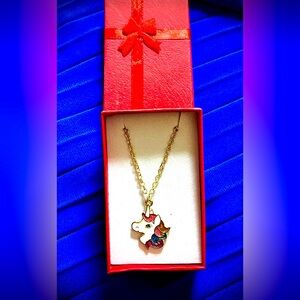 Gold Unicorn Pendant Necklace